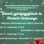 Advent Balatonkenese 2022. Adventi gyertyagyújtások Advent Balatonkenese 2022. Adventi gyertyagyújtások
