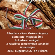 Augusztus 20 Albertirsa 2022. Szent István Ünnepe Augusztus 20 Albertirsa 2022. Szent István Ünnepe