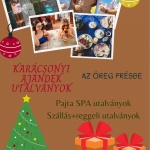 Karácsonyi ajándékutalvány - Lepje meg szeretteit vidéki wellness üdüléssel Móron! Karácsonyi ajándékutalvány - Lepje meg szeretteit vidéki wellness üdüléssel Móron!