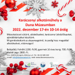 Karácsonyi kézműves programok 2022. Karácsonyi alkotóműhely az esztergomi Duna Múzeumban Karácsonyi kézműves programok 2022. Karácsonyi alkotóműhely az esztergomi Duna Múzeumban