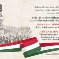 2024. Március 15 Balatonalmádi. Városi megemlékezés és fáklyás felvonulás