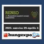 Reneo Budapest 2023. Nemzetközi megújuló energia szakkiállítás a Hungexpon Reneo Budapest 2023. Nemzetközi megújuló energia szakkiállítás a Hungexpon