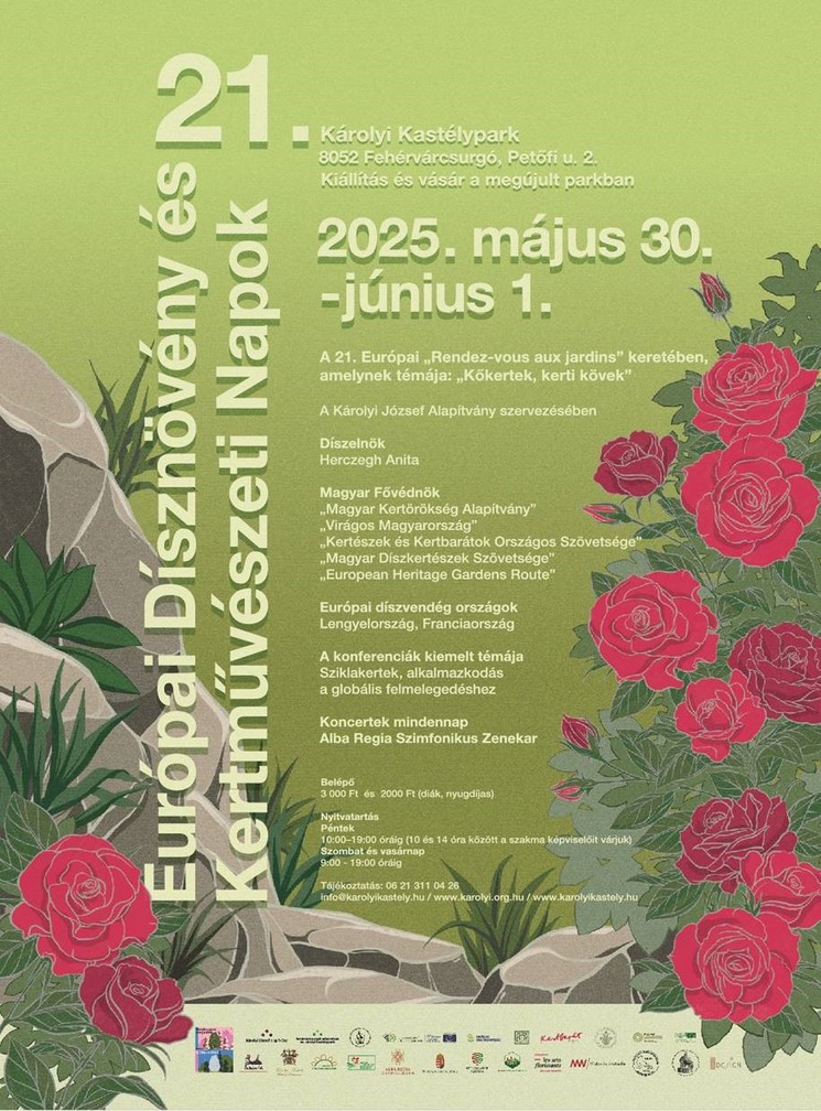 Európai Dísznövény és Kertművészeti Napok 2025 Fehérvárcsurgó. Nemzetközi kiállítás, vásár és konferencia