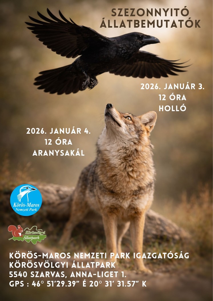 Körös-Maros Nemzeti Park programok 2026. Események, rendezvények