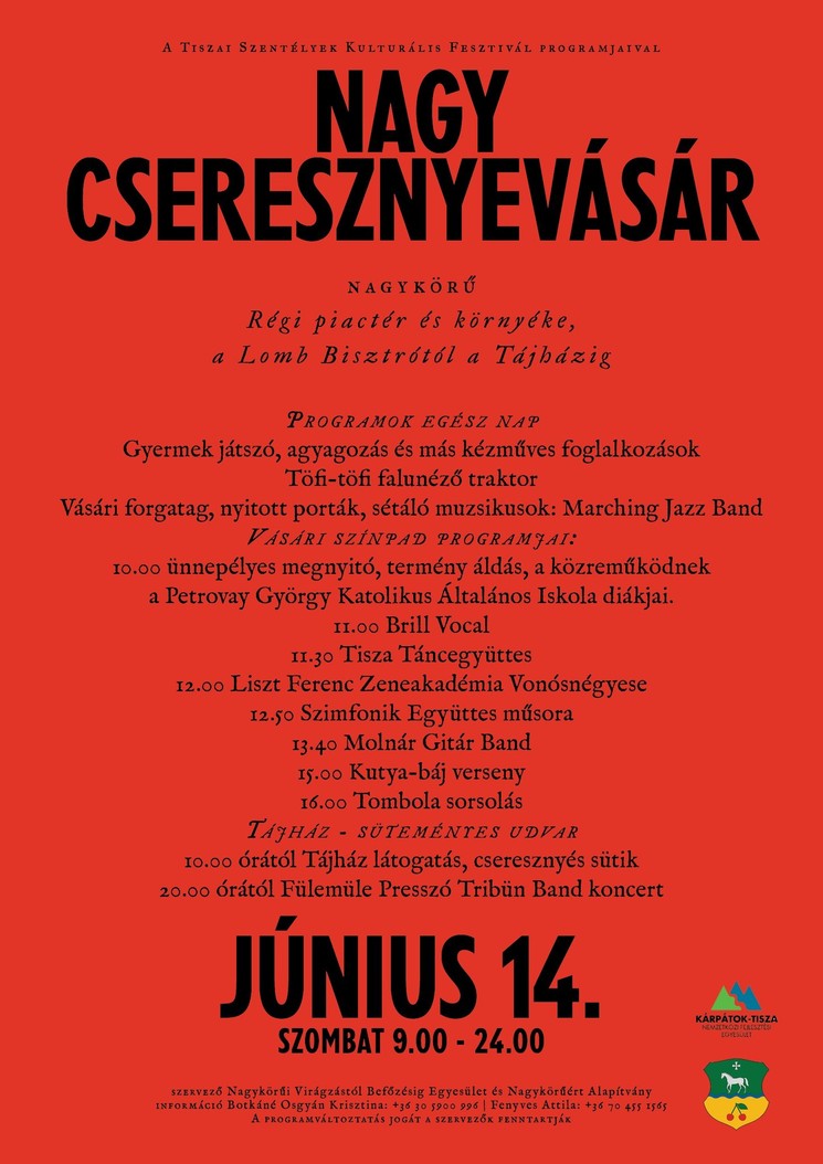 Nagy Cseresznyevásár és Körűi Piac 2025 Nagykörű