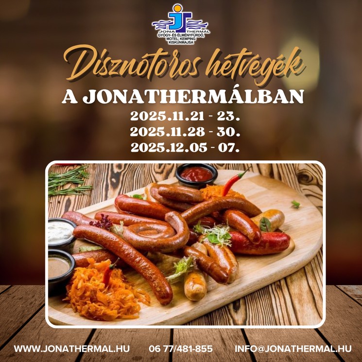Disznótoros hétvégék Kiskunmajsán, disznóvágás programmal a Jonathermal Motelben