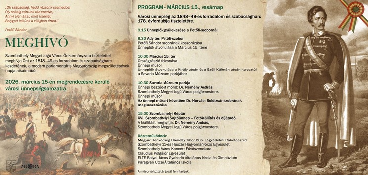 2026. március 15. Szombathely - Városi ünnepség