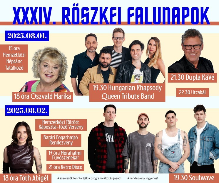 Röszkei Falunapok 2025