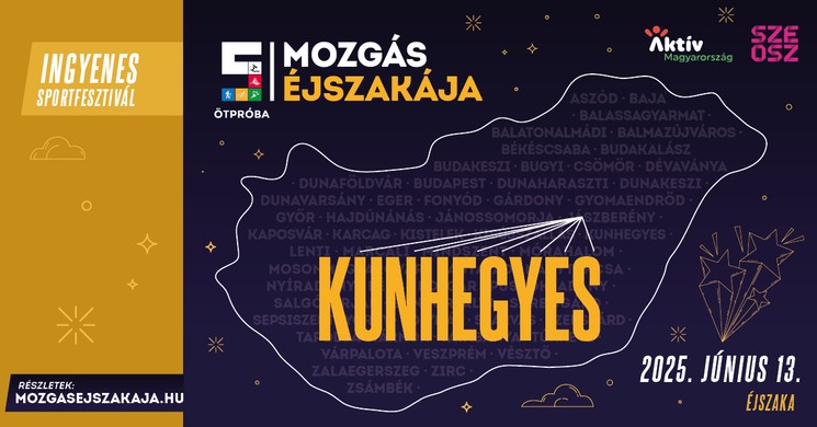Kunhegyes programok 2025. Események, rendezvények