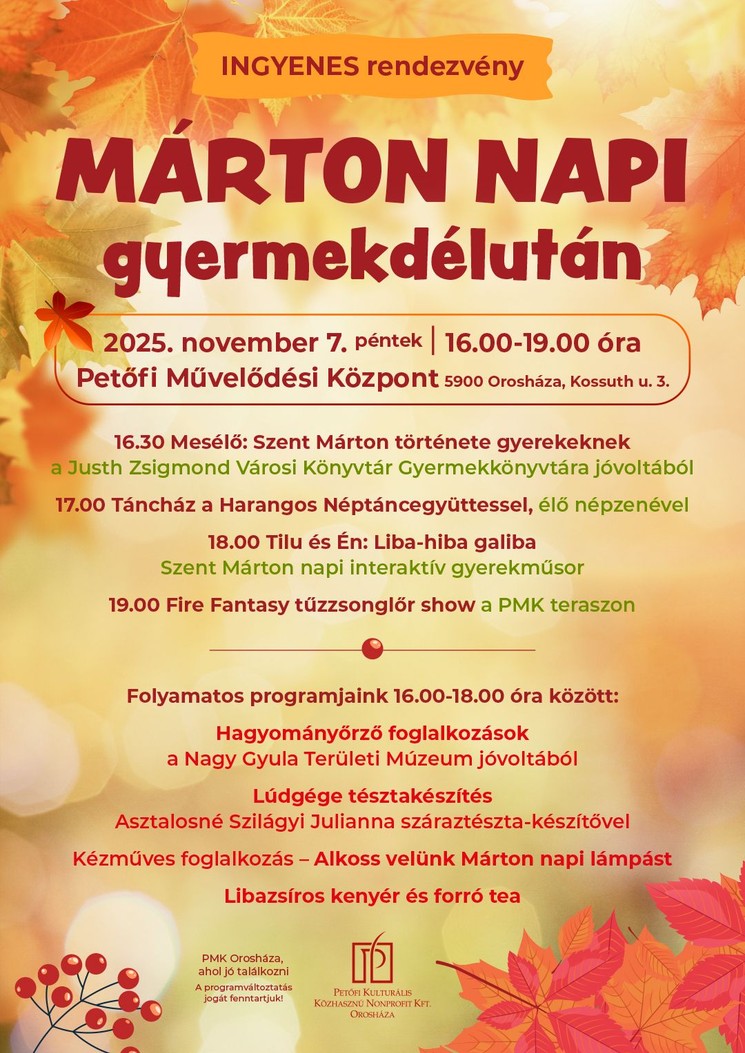 Márton-nap Orosháza 2025