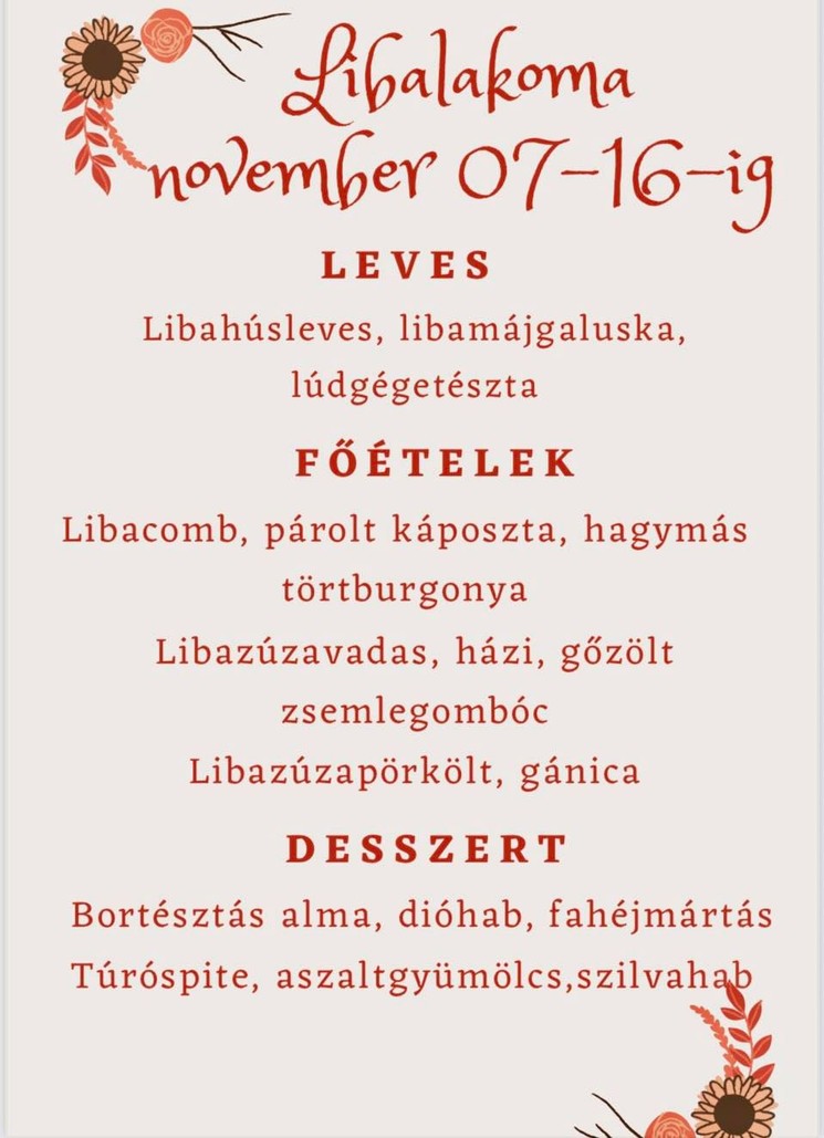 Márton-napi libalakoma Zánka 2025