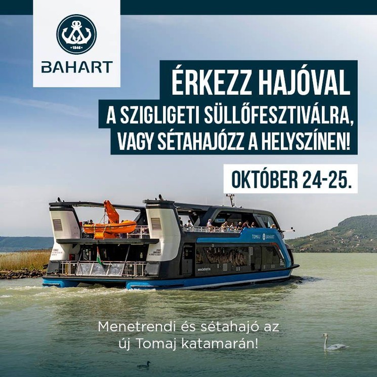 Szigligeti Süllőfesztivál menetrendi- és sétahajó járatok  2025