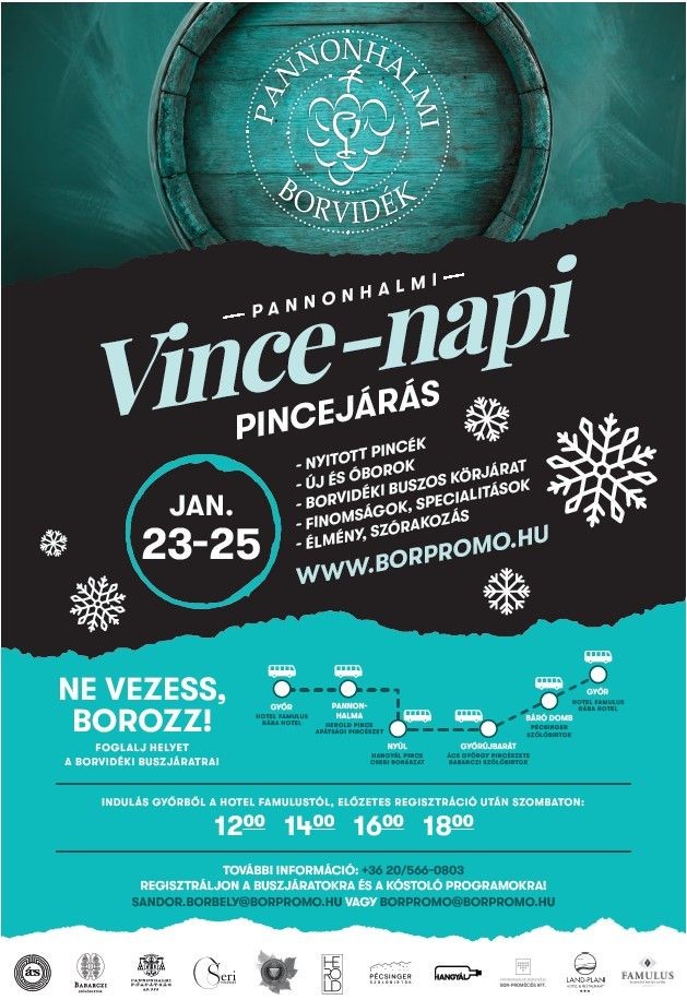 Vince-napi pincejárás Pannonhalma 2026