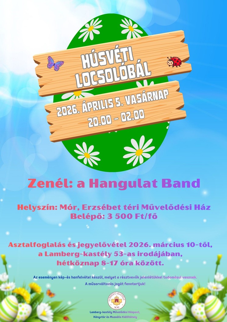 Húsvéti locsolóbál Mór 2026