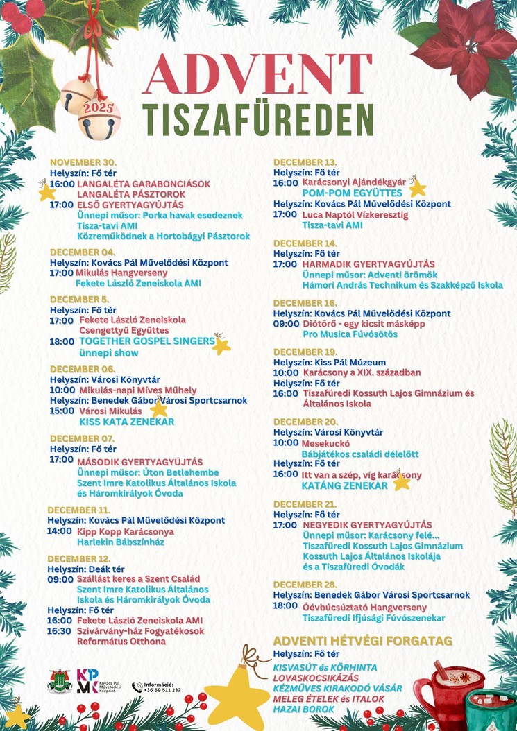 Advent Tiszafüred 2025