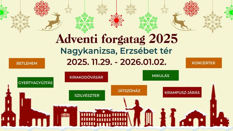 Kanizsai Adventi Forgatag és Karácsonyi Vásár Nagykanizsa 2025