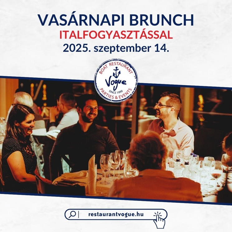 Sunday Brunch Budapest 2025 Vogue Boat Restaurant