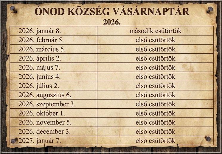 Ónodi vásár 2026. Országos Állat- és Kirakodóvásár