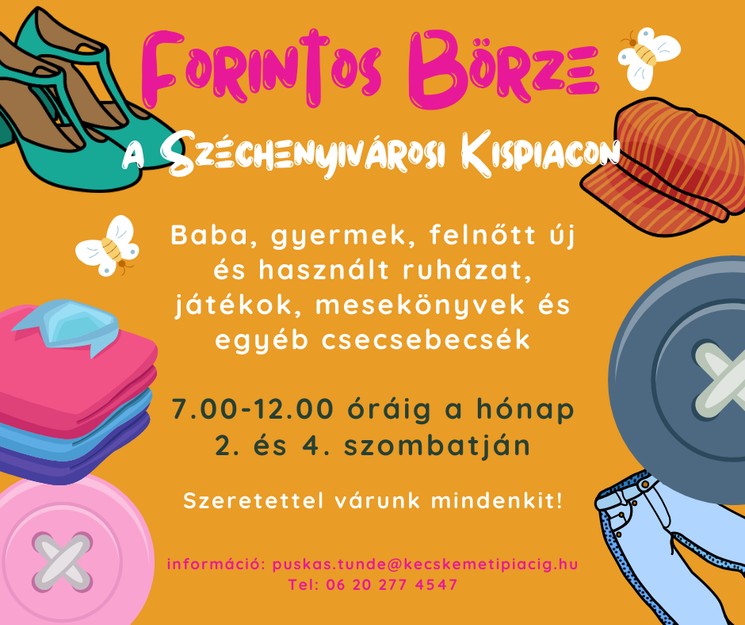 Forintos Börze Kecskemét 2026 - Adok-veszek használt holmi börze