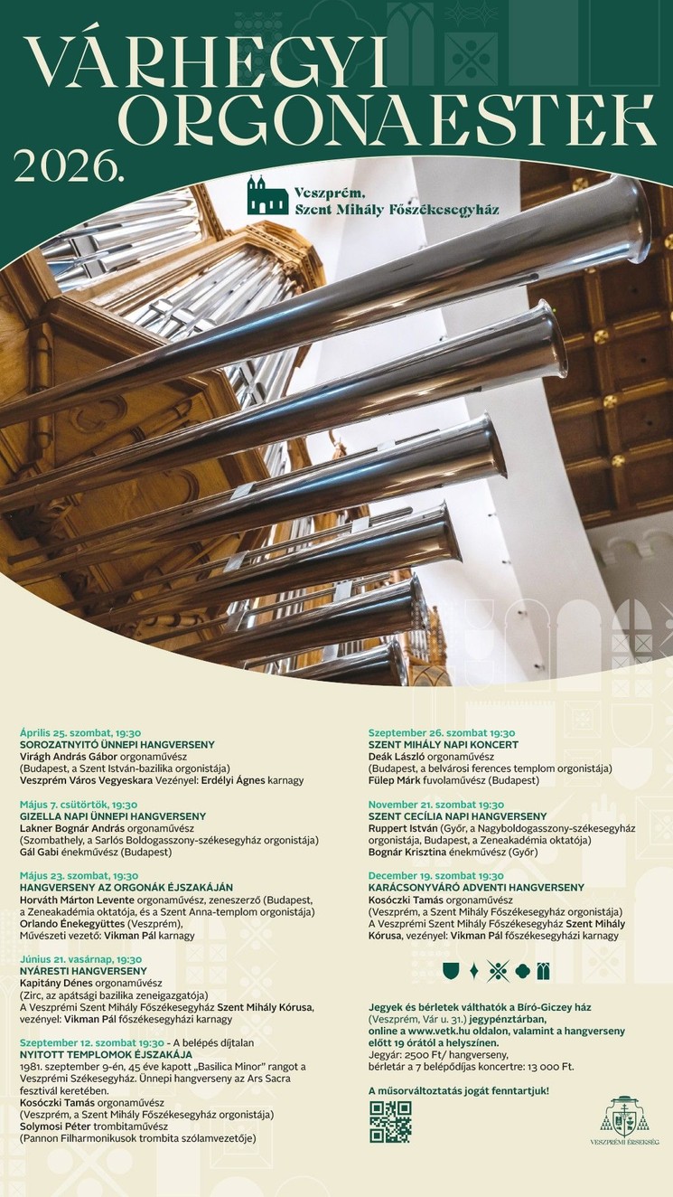 Orgonakoncert Veszprém 2026 Szent Mihály Főszékesegyház