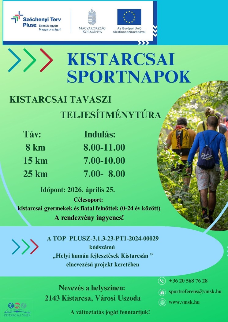 Sportnapok Kistarcsa 2026