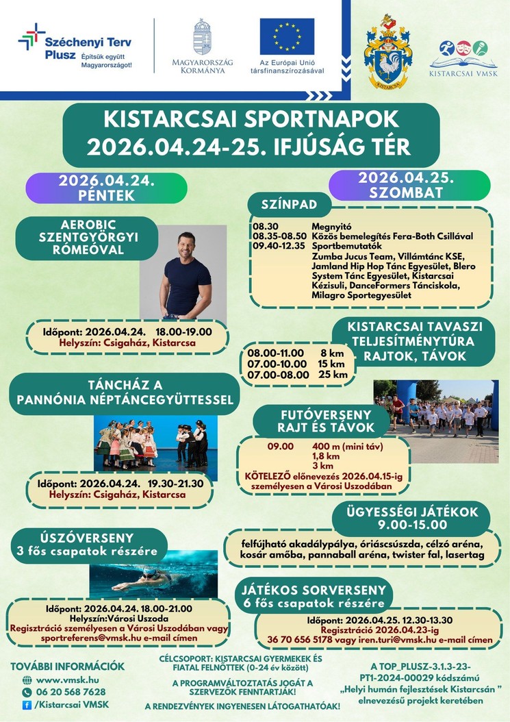 Kistarcsa programok 2026 - Események és rendezvények