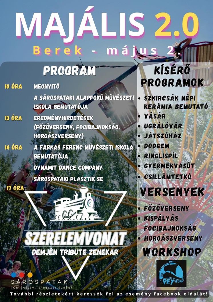 Majális Sárospatak 2026