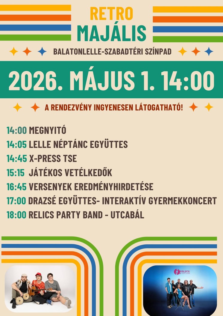 Majális Balatonlelle 2026