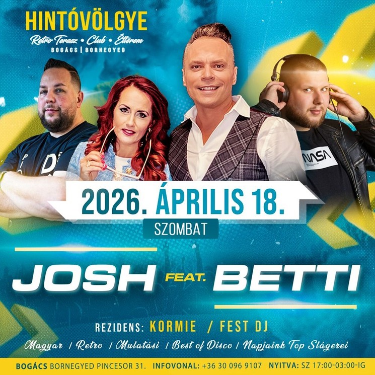 Hintóvölgye Retro Terasz Club & Étterem programok 2026 Bogács