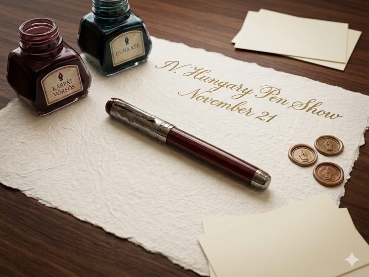 Hungary Pen Show 2026 Budapest - Töltőtollak, tinták, írószerek, papírok, kellékek kiállítása, vására
