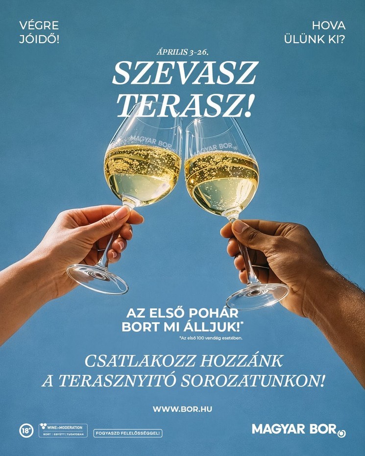 Szevasz Terasz 2026 - Indul a tavaszi borterasz-szezon!