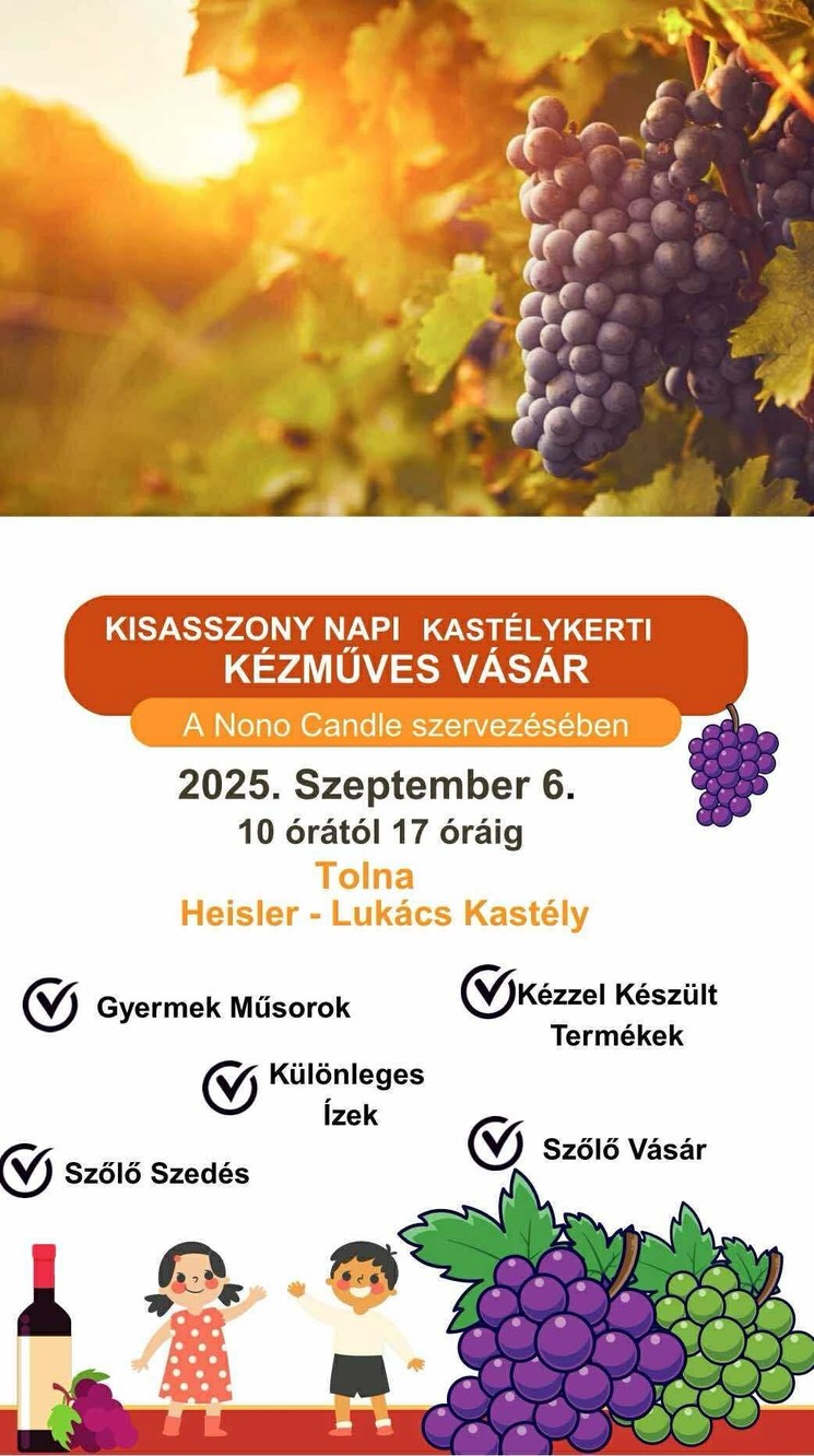 Kézműves vásár 2025 Tolna. Gyere el, és merülj el a hazai kézművesek színes világában!