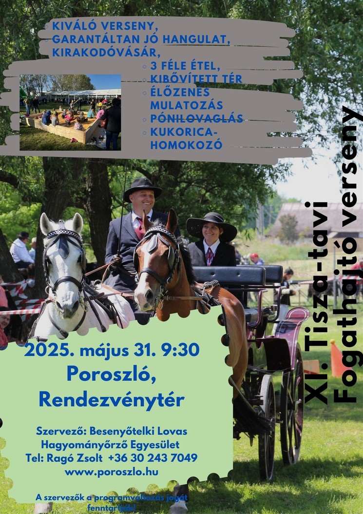 Fogathajtó Verseny Poroszló 2025