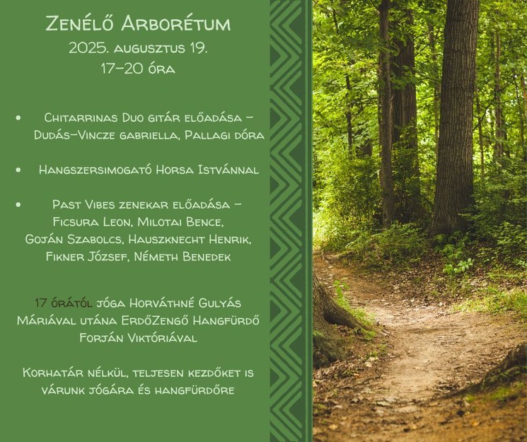 Zenélő Arborétum Bábolna 2025