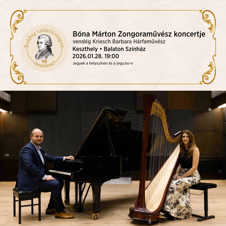 Keszthelyi koncertek 2025 / 2026. Könnyűzenei és komolyzenei programok