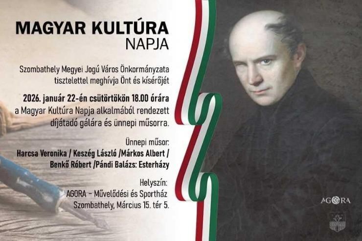 Magyar Kultúra Napja Szombathely 2026. Ünnepi műsor és Díjátadó gála