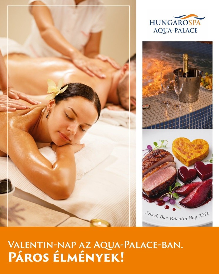 Valentin-nap Hajdúszoboszló 2026 - Szaunaszeánszok pároknak az Aqua-Palace élményfürdőben