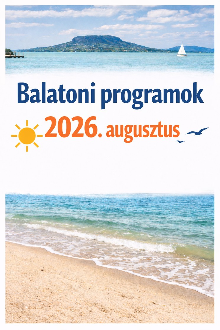 Balatoni programok 2026. augusztus