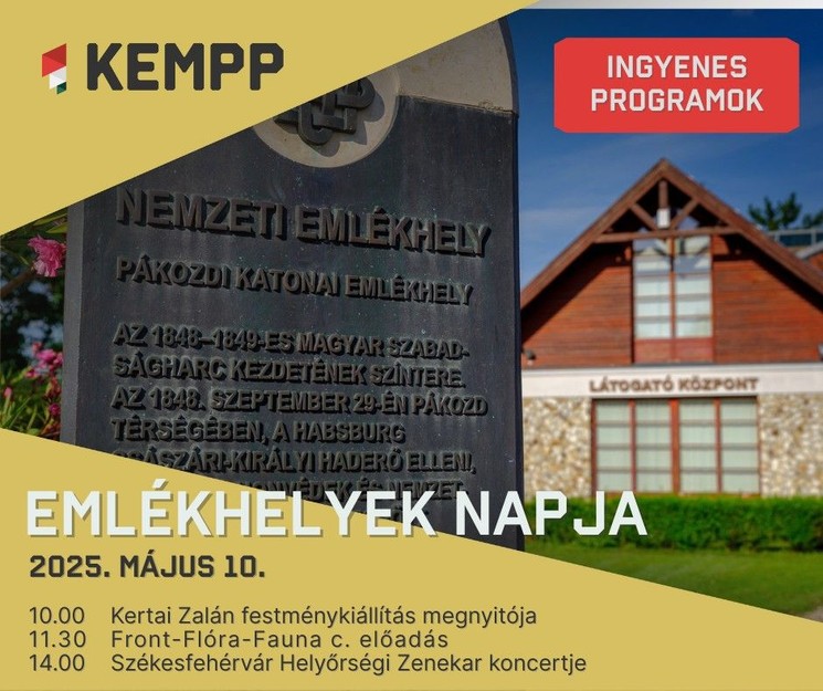 Emlékhelyek Napja Pákozd 2025 Katonai Emlékpark. FRONT - FLÓRA – FAUNA, vagyis az állat és növényvilág a hadtörténelemben