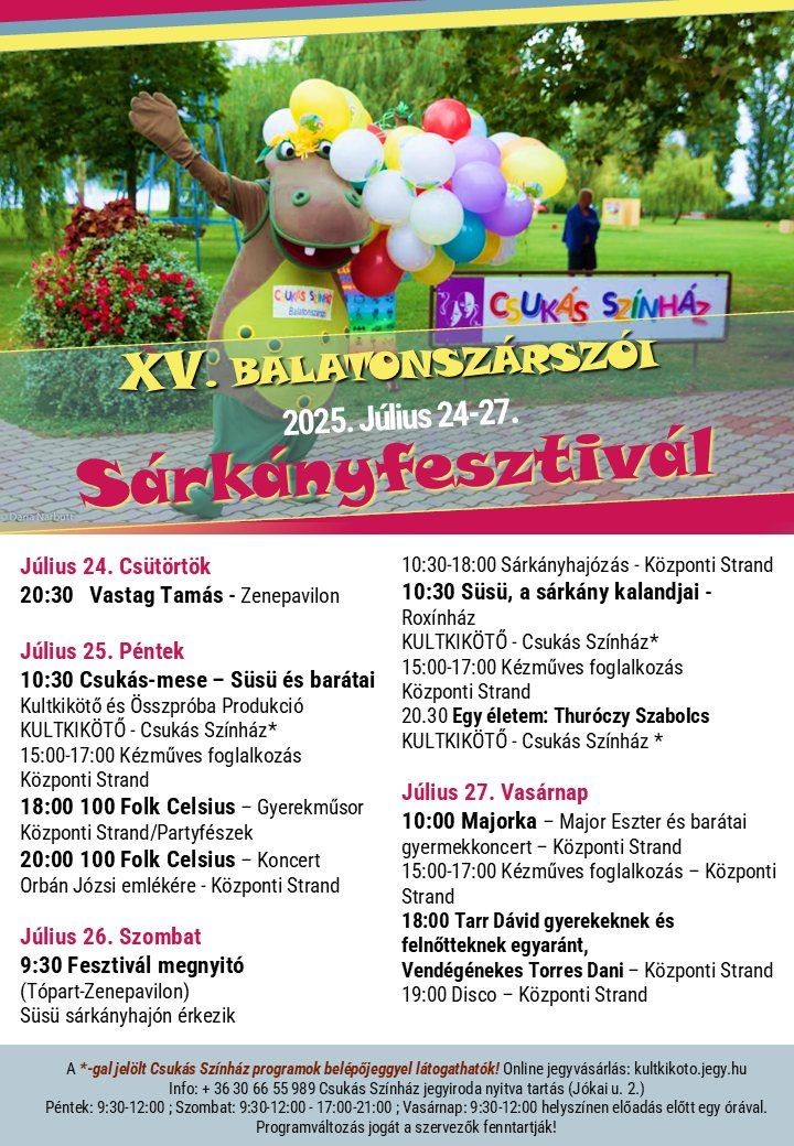 Balatonszárszói Sárkányfesztivál 2025