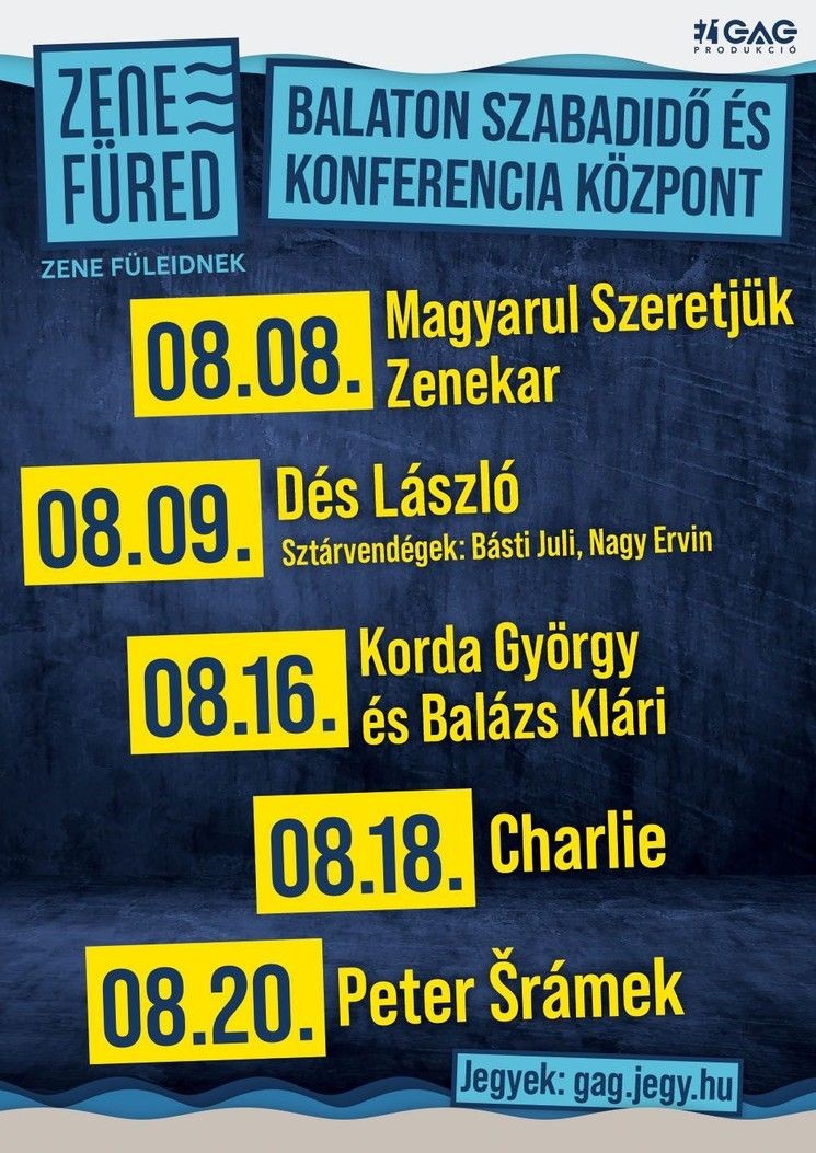 Balatonfüredi koncertek 2025