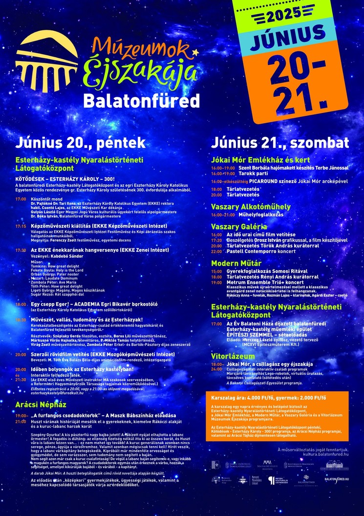 Múzeumok Éjszakája Balatonfüred 2025