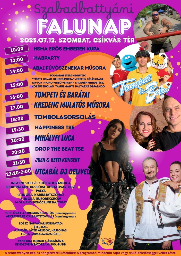 Szabadbattyáni Falunapok 2025