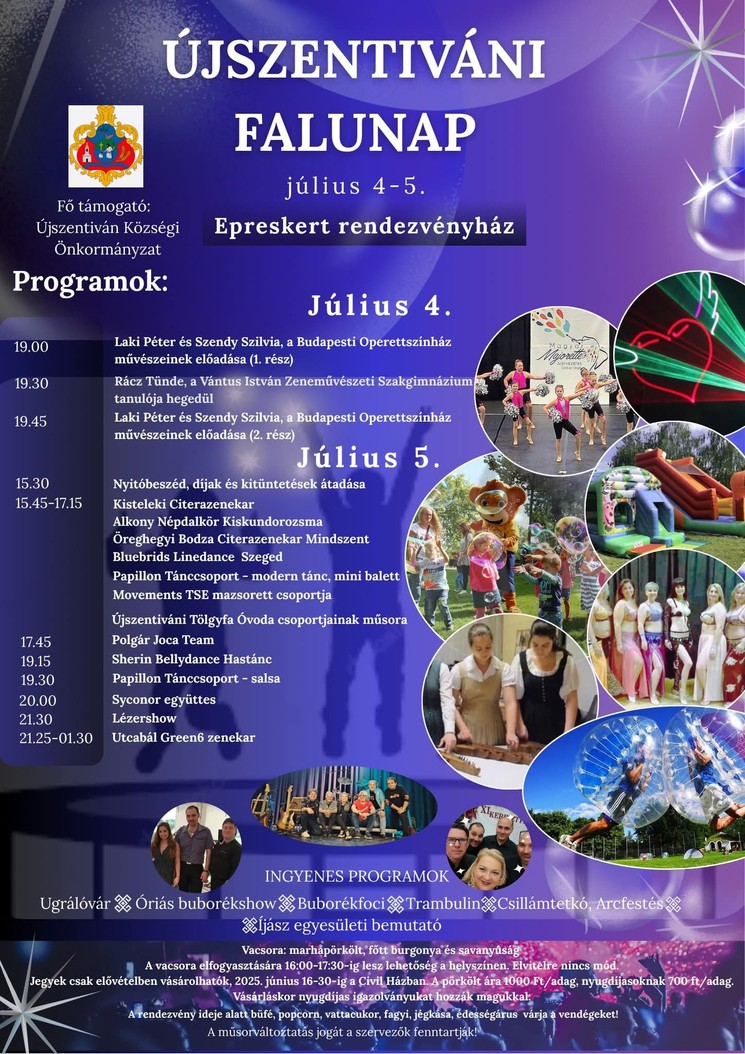 Újszentiváni Falunapok 2025