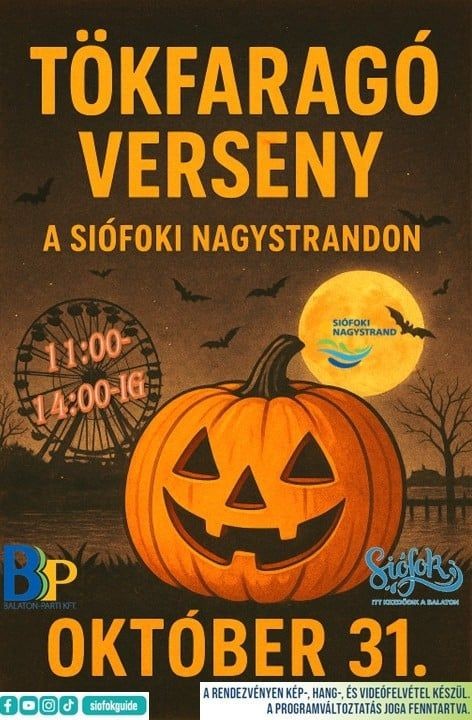Siófok Halloween 2025. Tökös és jelmezes programok