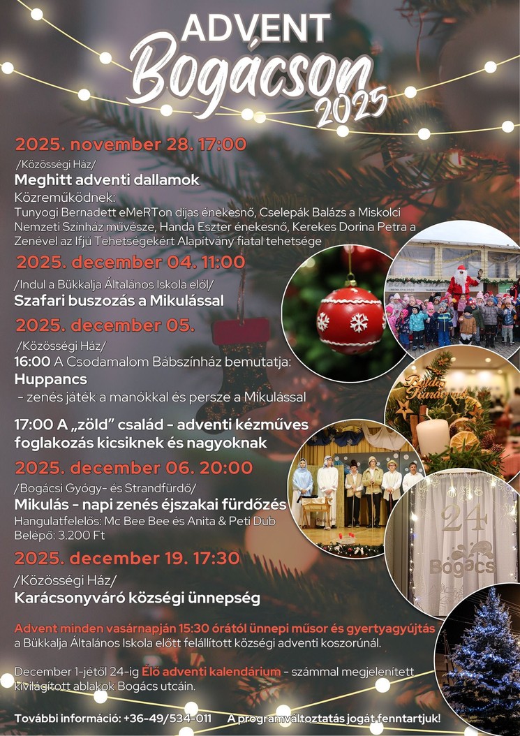 Advent Bogácson 2025