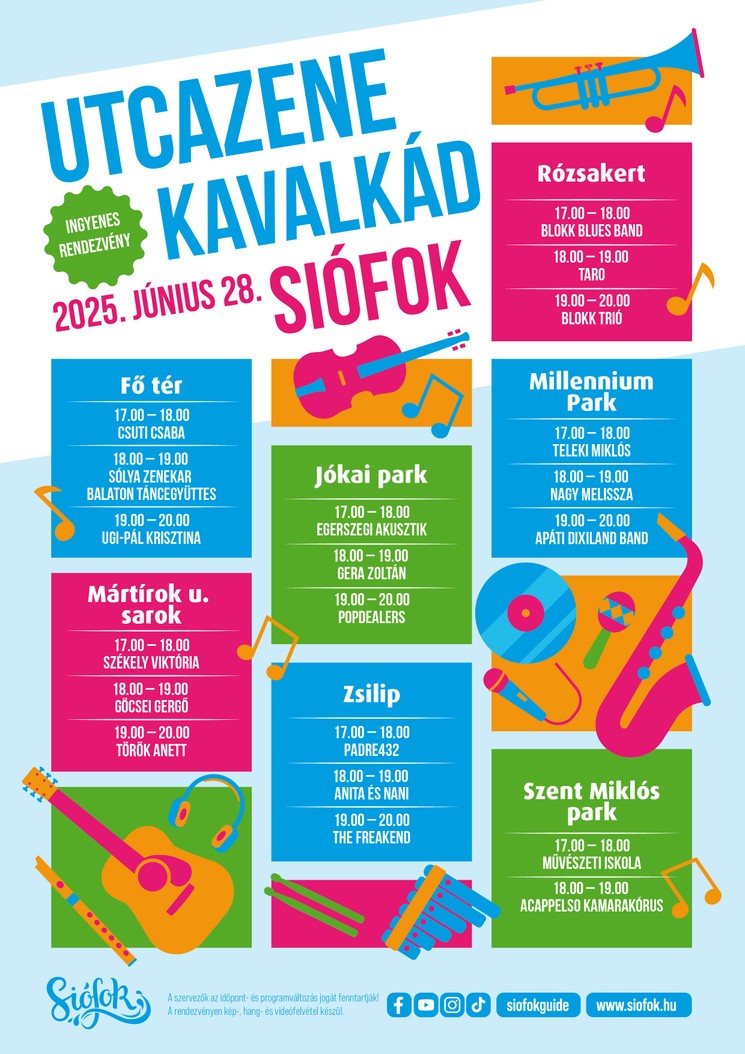 Utcazene Kavalkád Siófok 2025