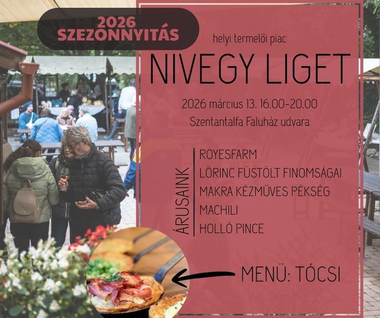 Piac Szentantalfa 2026 - Helyi termelői és kézműves piac