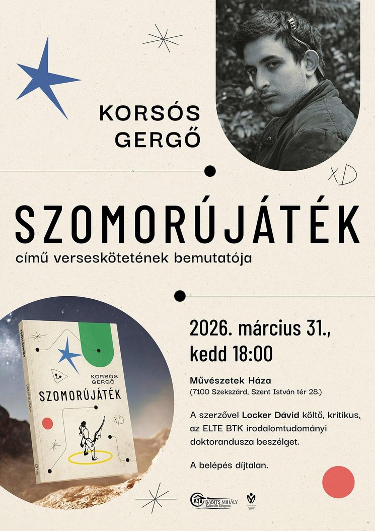 Irodalmi est Szekszárd 2026 - Író-olvasó találkozók, könyvbemutatók Szekszárdon