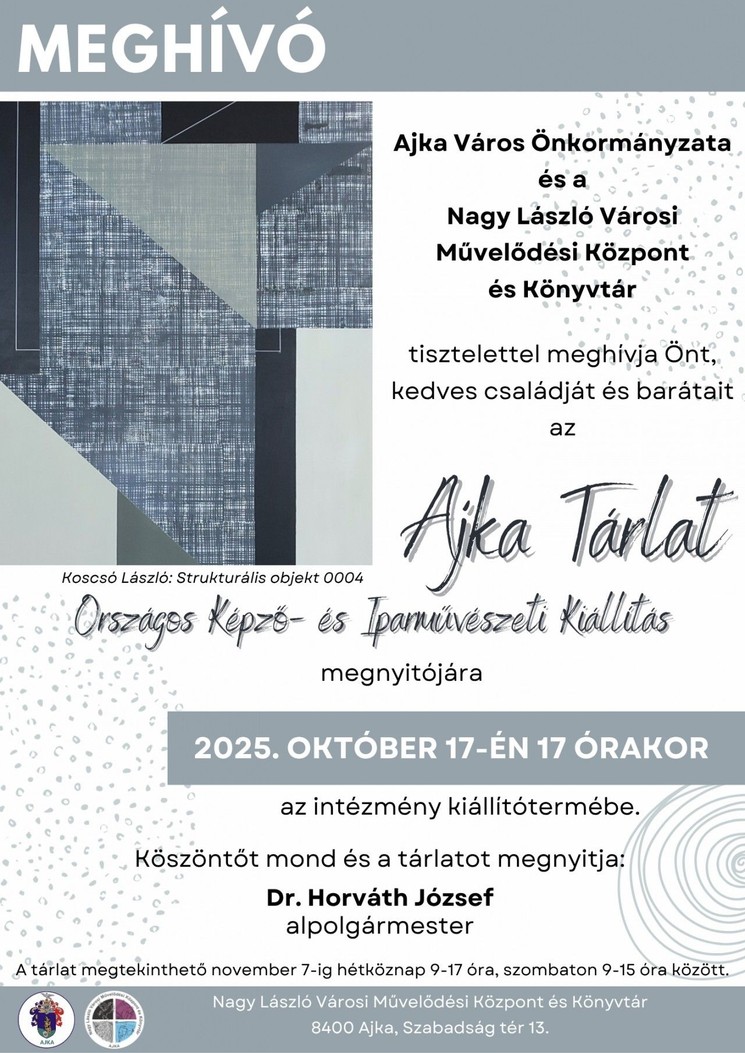 Kiállítás Ajka 2025. Időszaki kiállítások Ajkán